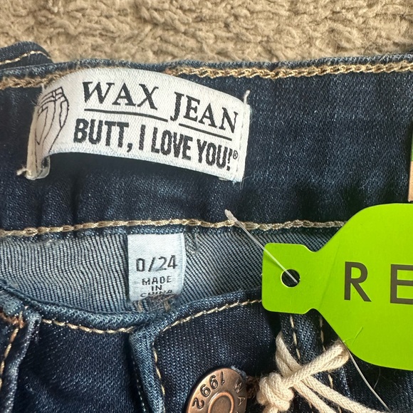 NWT Wax Jean Dark Blue Denim Jeans - Picture 2 of 2